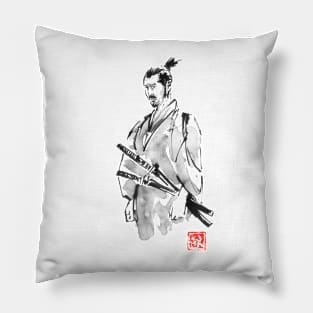 disappointed samurai Pillow