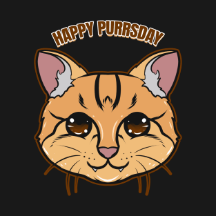 Happy Purrsday Cat On Purrsday T-Shirt