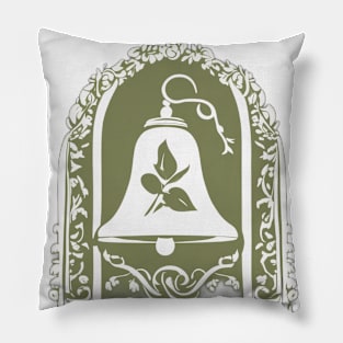 Bell Olive Green Shadow Silhouette Anime Style Collection No. 371 Pillow