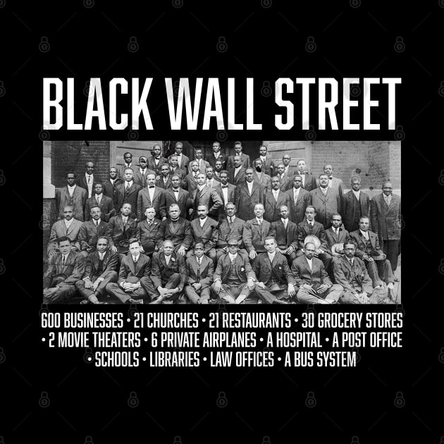 Black Wall Street Facts, Black History by UrbanLifeApparel