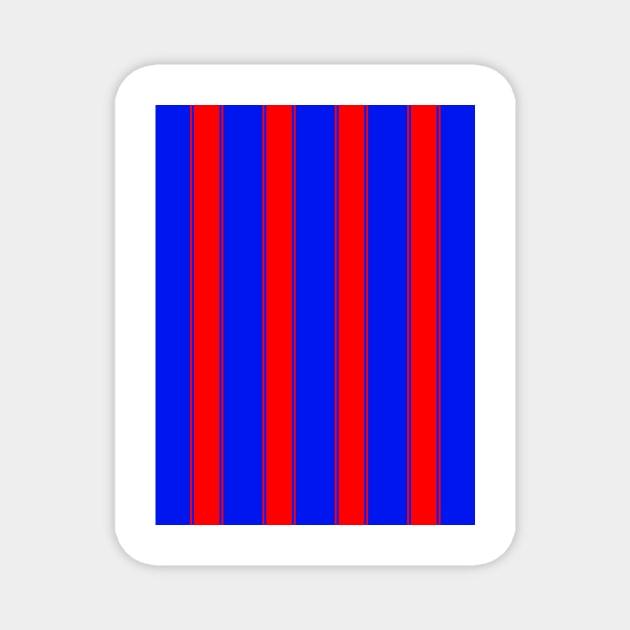 Crystal Palace 1998 Blue and Red Stripes Magnet by Culture-Factory