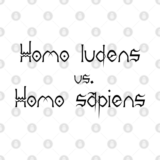 Homo sapiens vs. Homo ludens by stefy