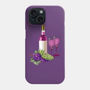 Wine & Grapes Toast Phone Case