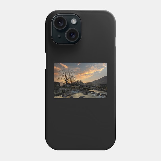 Slater Bridge Sunset Phone Case by Reg-K-Atkinson