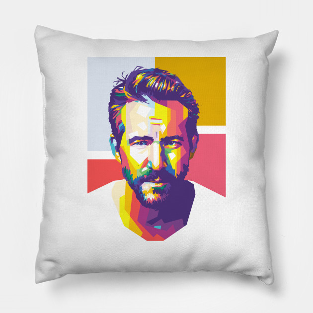 Ryan Reynolds fan merchandise, pillows, shirt, tapestry, coloring