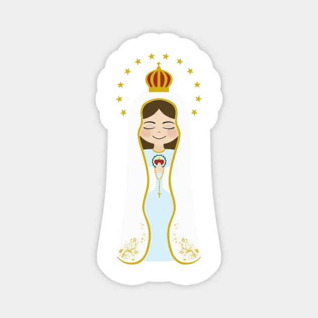 Our Lady of Fatima Magnet by alinerope