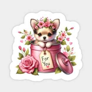 Valentine Chihuahua Dog For You Magnet