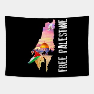 Free Palestine Tapestry