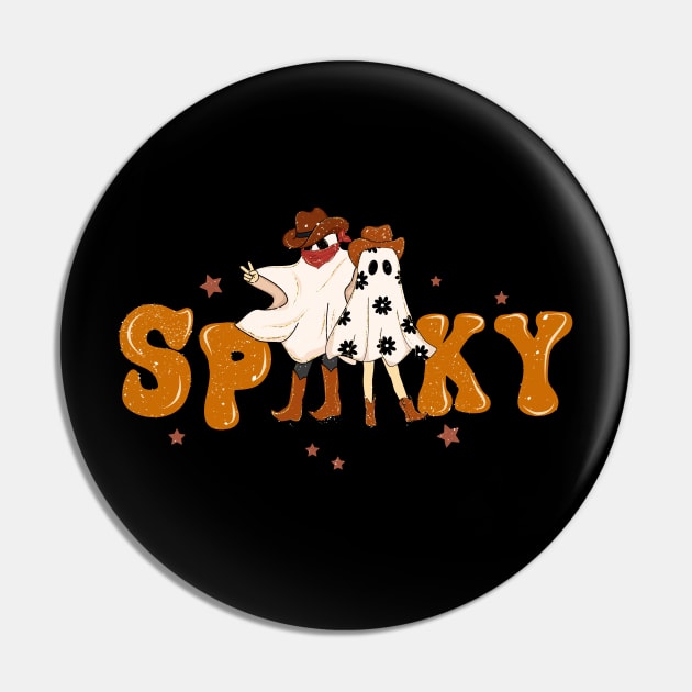 Western Spooky Pin by Myartstor 