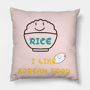 I LIKE KOREAN FOOD, RICE Pillow