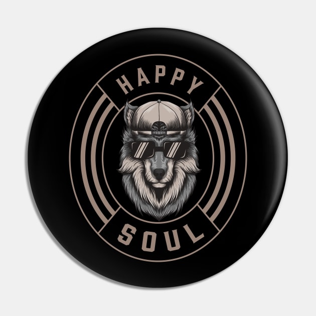 Happy Soul Pin by Wolf Clothing Co