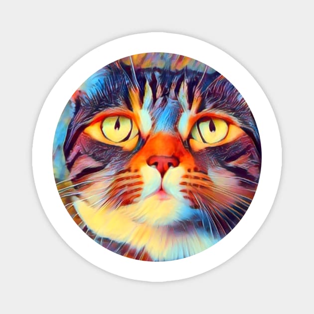 Anxious mycat, revolution for cats Magnet by GoranDesign