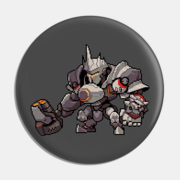 Overwatch - 16-Bit Reinhardt Pin by wyckedguitarist