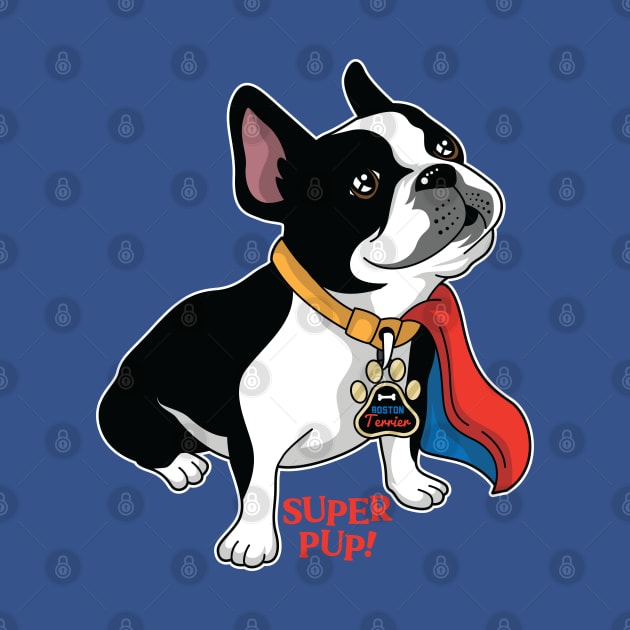 Boston Terrier Super Pup by spacedowl