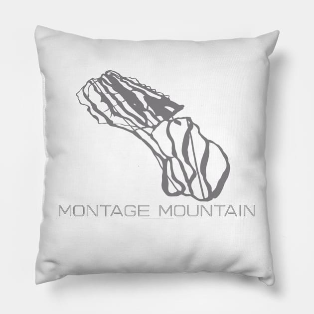 Montage Mountain Resort 3D Pillow by Mapsynergy