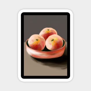 Three Peaches Magnet