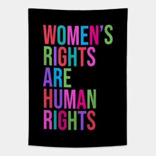 Women's Rights are Human Rights Feminist Quote Tapestry