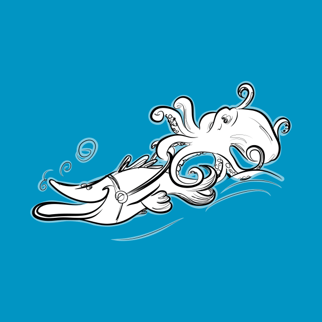 Undersea rodeo by Jason's Doodles