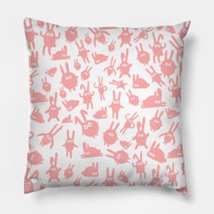 Pink bunnies Pillow