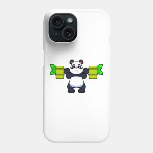 Panda Bodybuilder Dumbbell Bodybuilding Phone Case