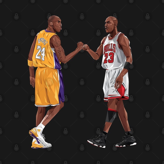 BASKETBALLART -  GOAT 24 GOAT 23 by JORDAN-ART23