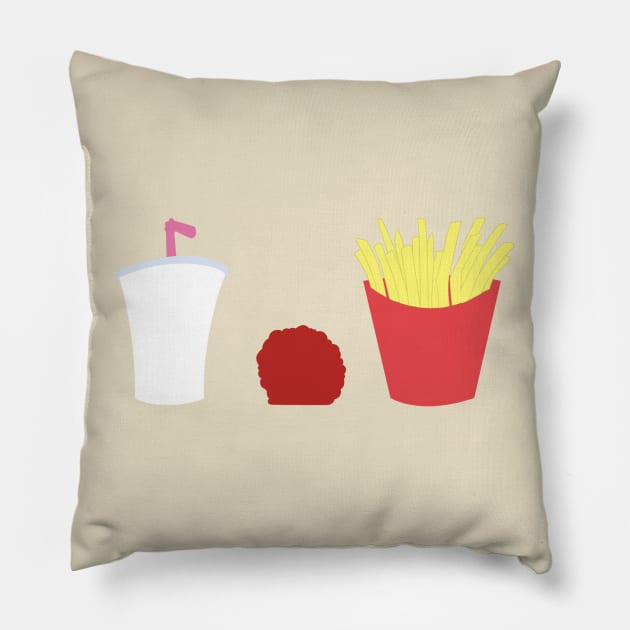 Minimalist Aqua Teen Hunger Force - ATHF Pillow by Tyler Haddad