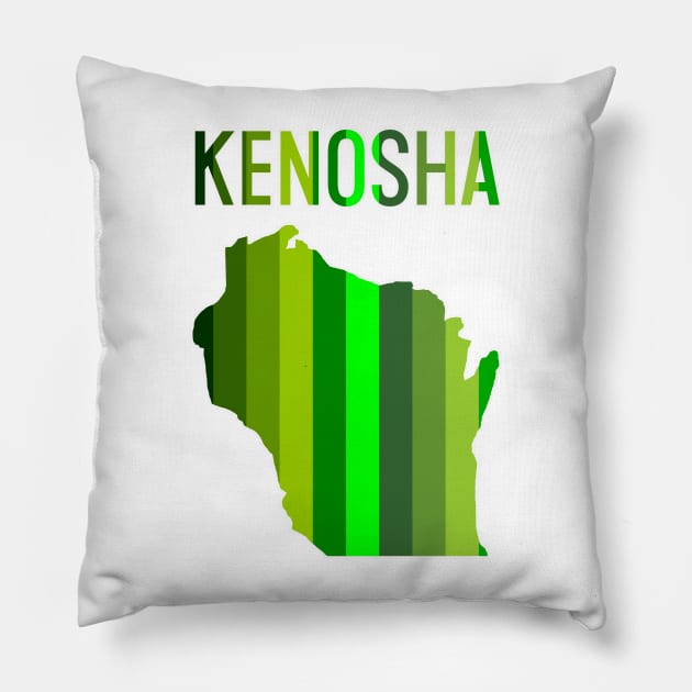 Green Kenosha Pillow by Vandalay Industries