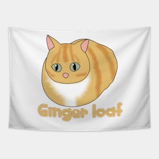 Ginger loaf (fluffy ginger cat) Tapestry