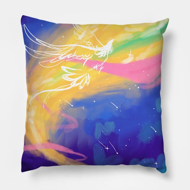 Phoenix Pillow by AliWing