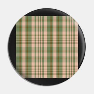 Autumn Aesthetic Sorcha 2 Hand Drawn Textured Plaid Pattern Pin