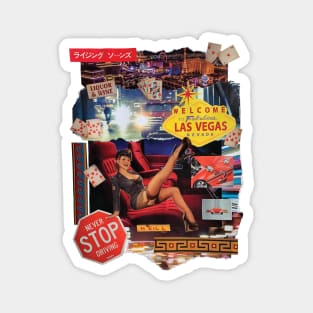 Heaven or Las Vegas Collage Artwork Magnet