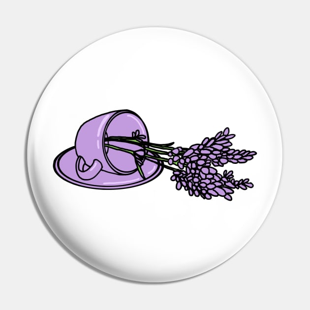 Lavender Tea Pin by anico-art