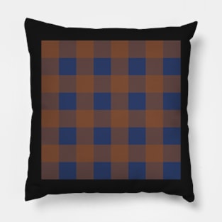 Little Critter Plaid - Navy and Brown Pillow