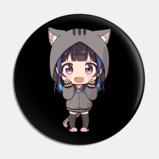 Cute Cat Girl Pin