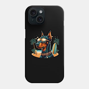 Funny Doberman with Sunglasses Phone Case