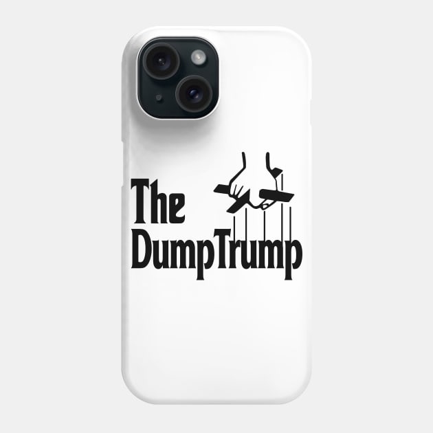 the dump trump black Phone Case by night sometime