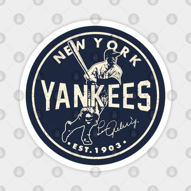 Lou Gehrig Yankees 2 by Buck Tee Magnet by Buck Tee