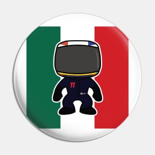 Sergio Perez Custom Bobblehead - 2022 Season Flag Edition Pin