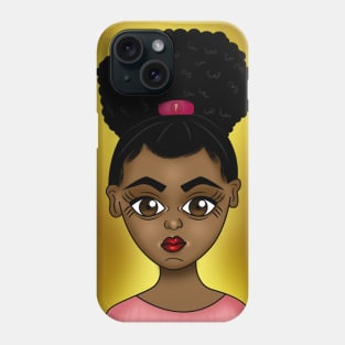 cute black girl digital art Phone Case