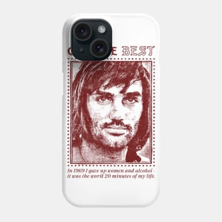 George Best / Retro Fan Quote Design Phone Case