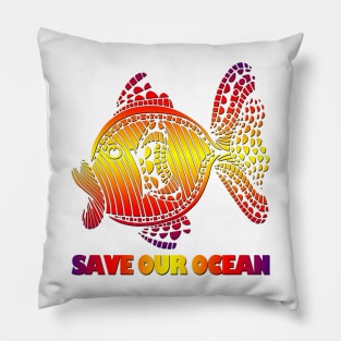 Save our ocean Pillow