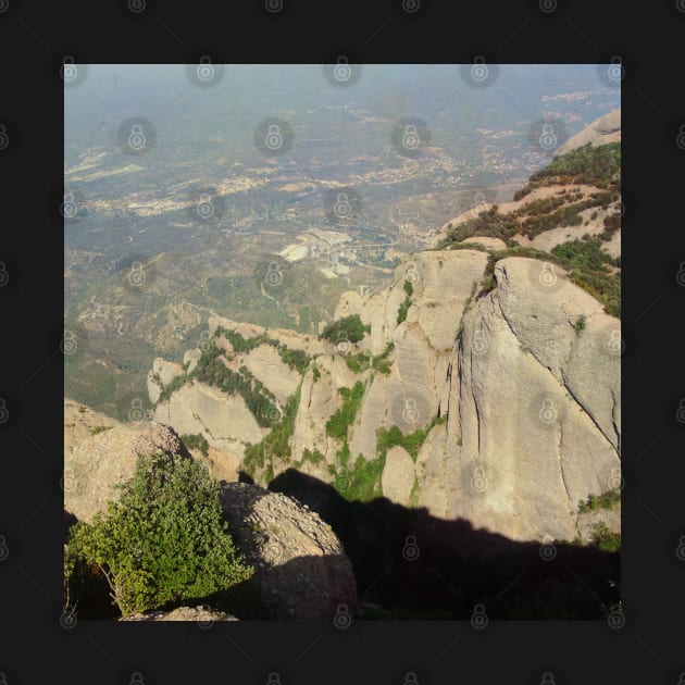 View from the Spanish mountain Spain sightseeing trip photography from city scape Barcelona Blanes Malgrat del Mar Santa Susuana by BoogieCreates