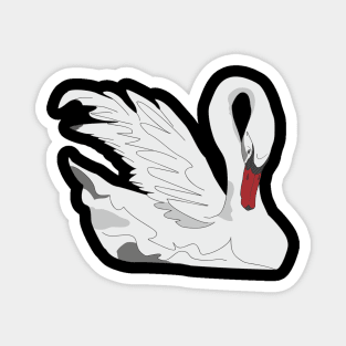 White Swan Magnet