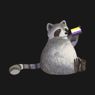 Nonbinary Pride Raccoon T-Shirt