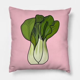 Bok choy cartoon illustration Pillow