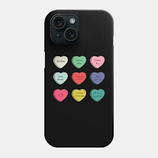 Emo Conversation Hearts Phone Case