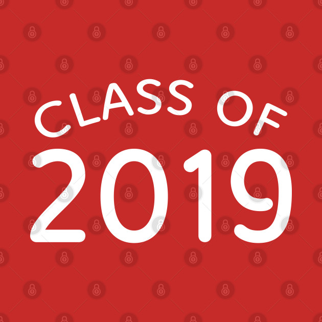 Graduating Class of 2019 T-shirt (back print) by ABcreative