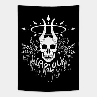 Warlock Class - White Design Tapestry