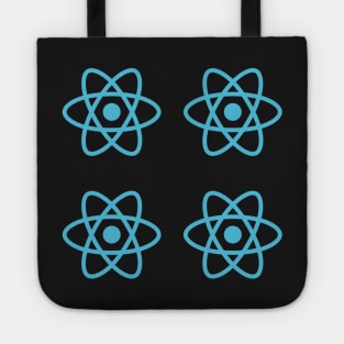 React JS Logo Stickets Tote