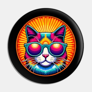 Cosmic Feline Radiance Pin